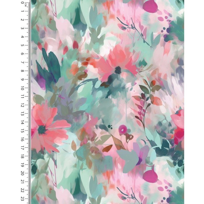 Jersey Digital Stylez Painted Flowers 5779