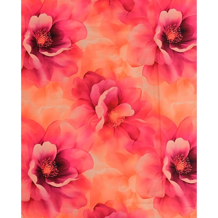 Cotton Stretch Satin Flower 5981