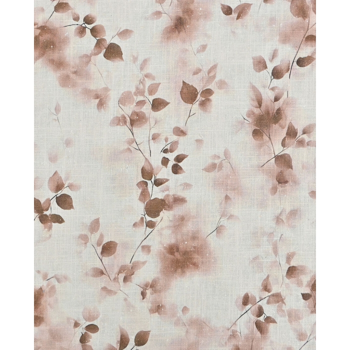 Ramie Linen Digital Leaves 6068