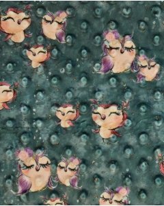 Minky digital little ones owls 5143