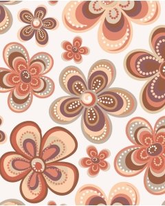 Jersey stylez retro flower 5232