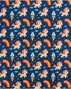 Poplin Unicorn in space 5822