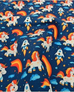 Poplin Unicorn in space 5822