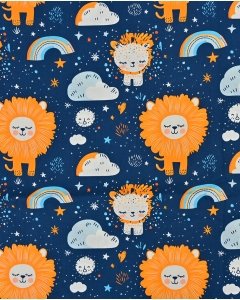 Poplin Digital Lion 5823