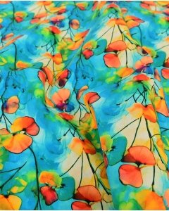 Poplin Digital Flowers 5830