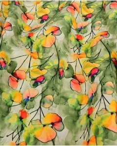 Poplin Digital Flowers 5830