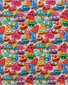 Poplin Digital Monsters 5832