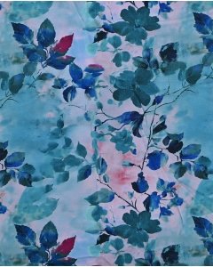 Bamboo Jersey Digital Leaves 5878