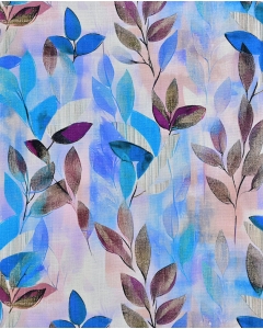 Viscose Linen Digital Leaves 6064