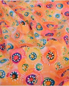 Poplin Stretch Watercolor Circles 5977