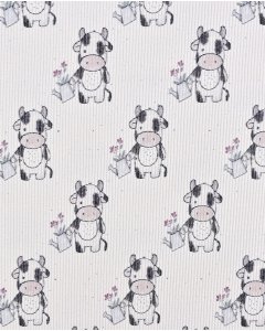 Rib Jersey Digital Cow 5961