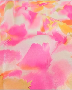 Viscose Shiny Digital Faded Flower 6090