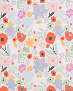 French Terry Digital Flowers 6098