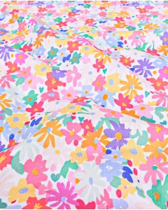 French Terry Digital Flowers 6099