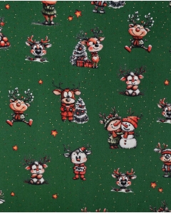 Poplin Digital Christmas Reindeer 6130