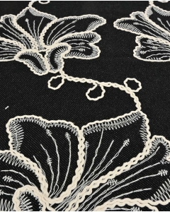 Jeans Embroidery Flower 6233