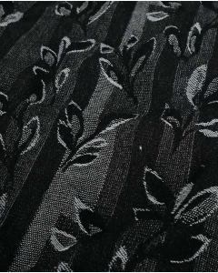 Denim Jacquard Leaves 6226