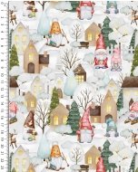 Poplin Digital Toff Christmas Village 5622