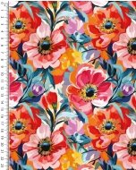 French Terry Digital Stylez Big Flowers 5801