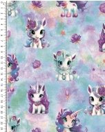 Alpen Fleece Digital Unicorn Tie Dye 5852