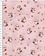Alpen Fleece Digital Marshmallow Owl 5858