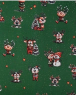 Poplin Digital Christmas Reindeer 6130