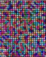 Multicolour Check Hologram Foil 5658