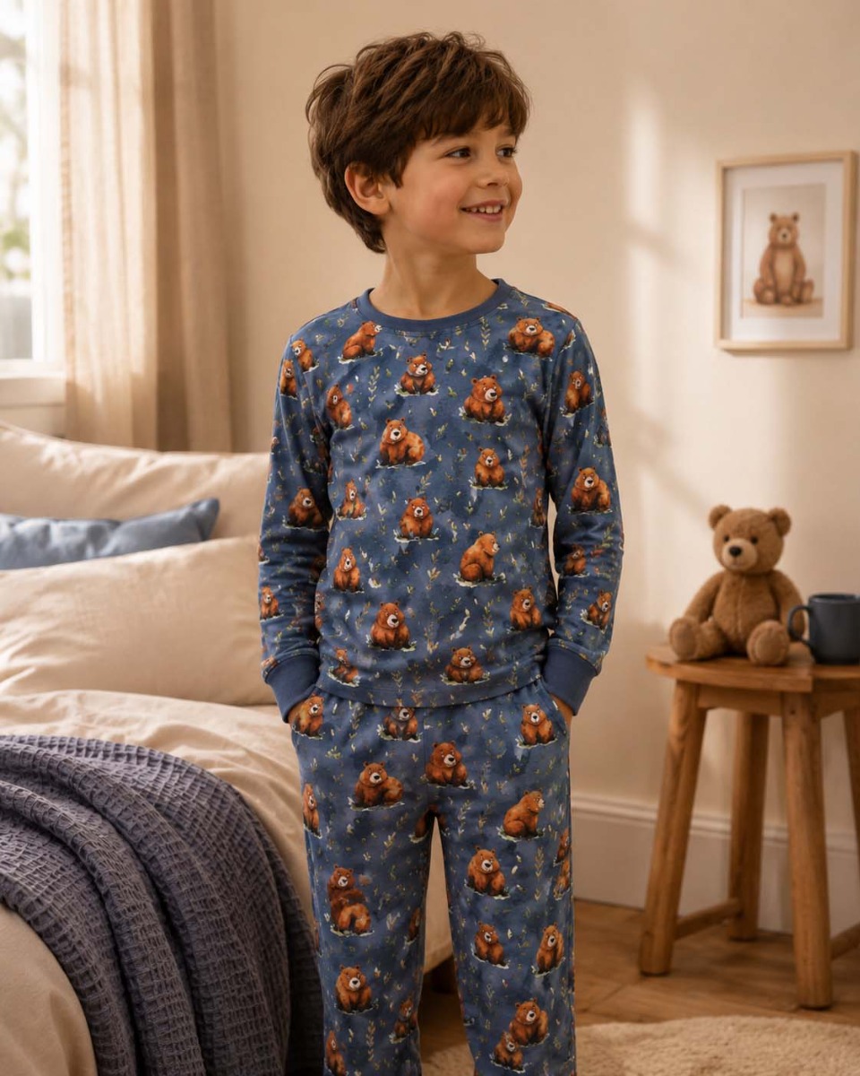 Pyjama van zachte comfortabele stof
