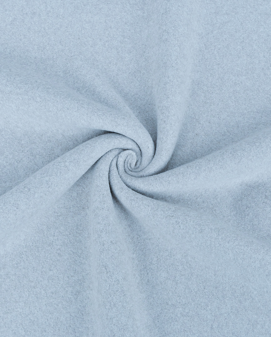 Cotton Melange Double Fleece Light Blue