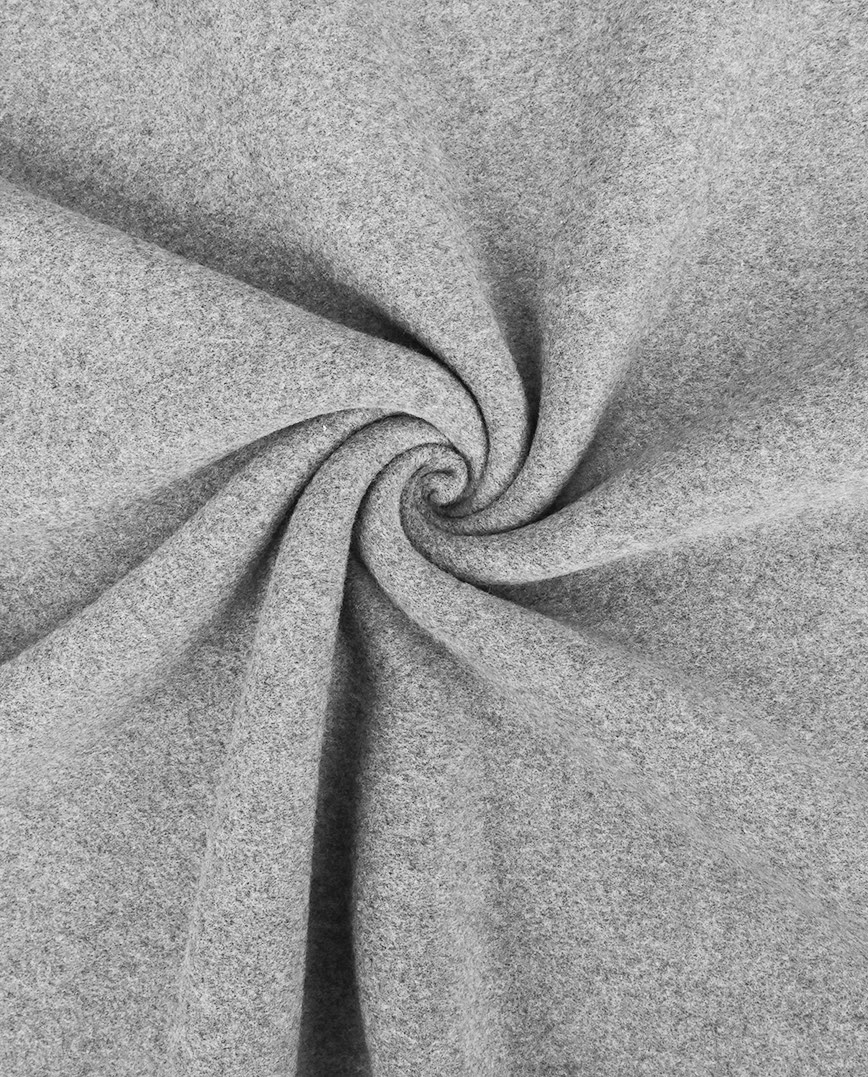 Cotton Melange Double Fleece Grey