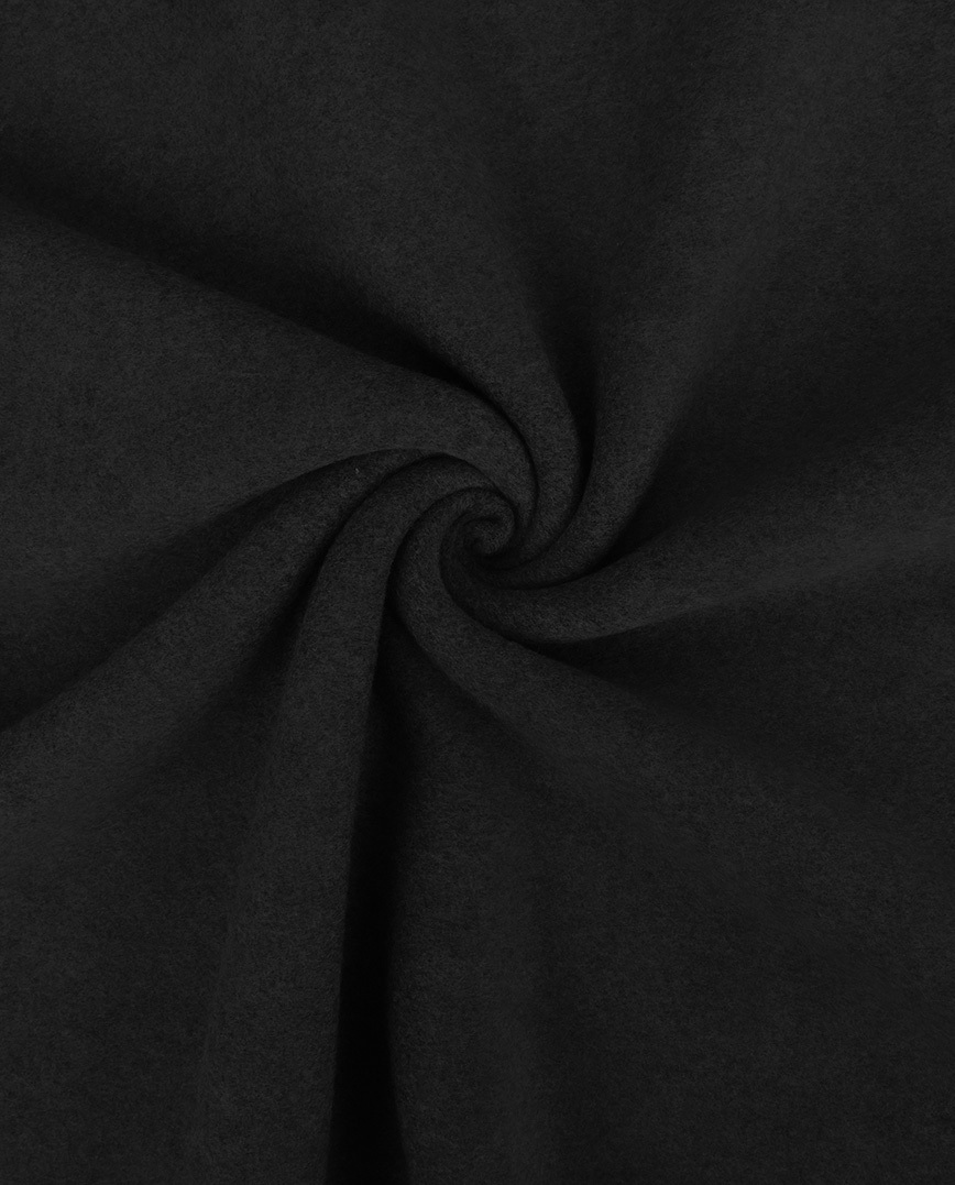 Cotton Melange Double Fleece black