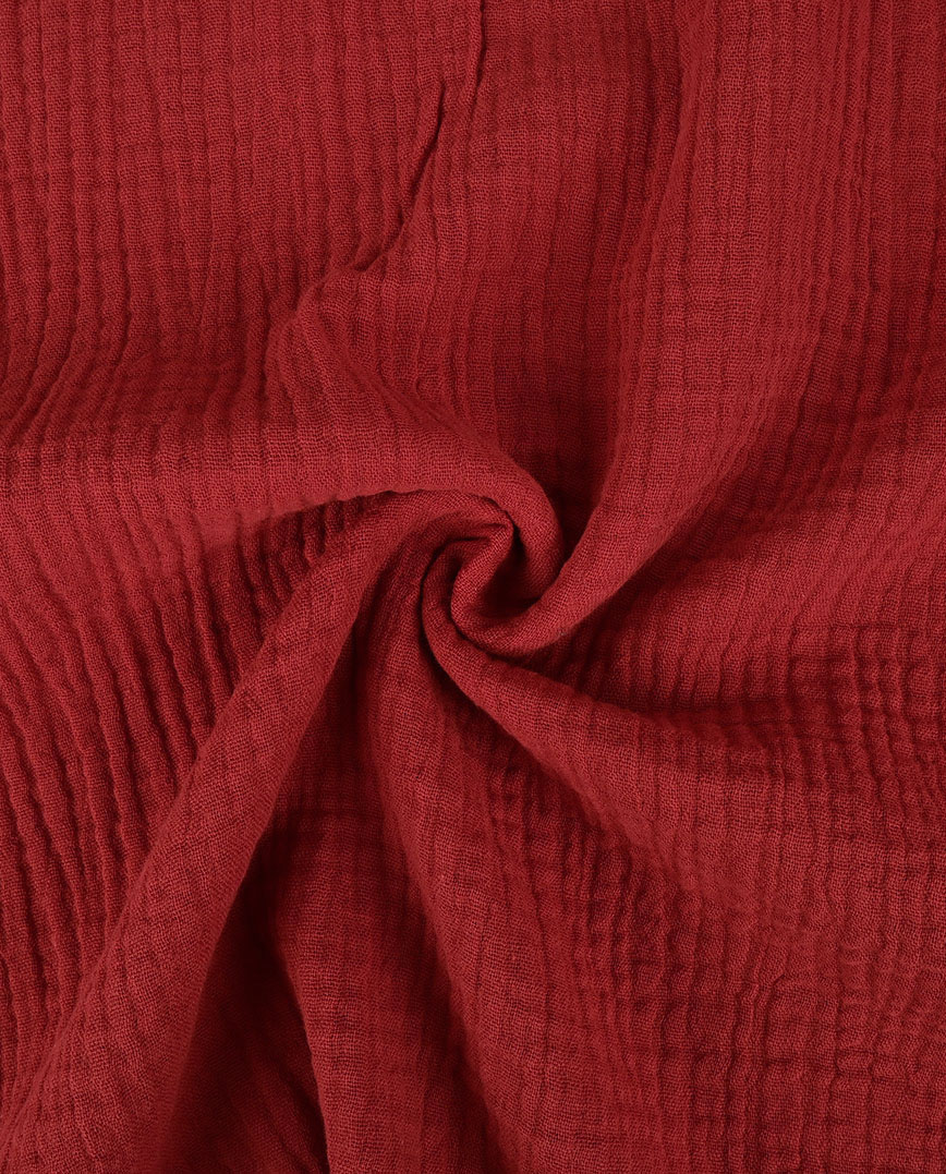 Double Gauze Bordeaux