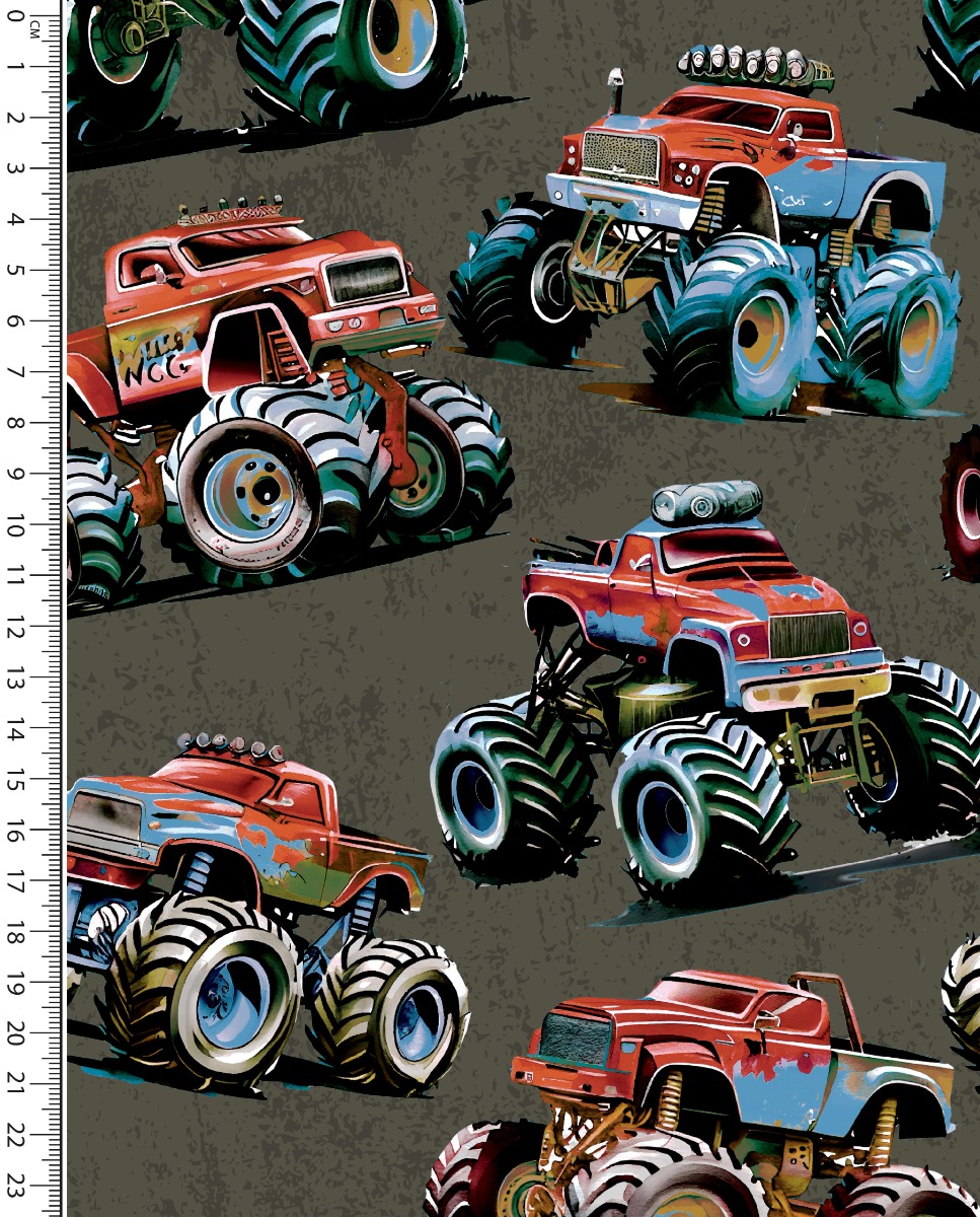 Alpen Fleece Digital Monstertruck Army Green